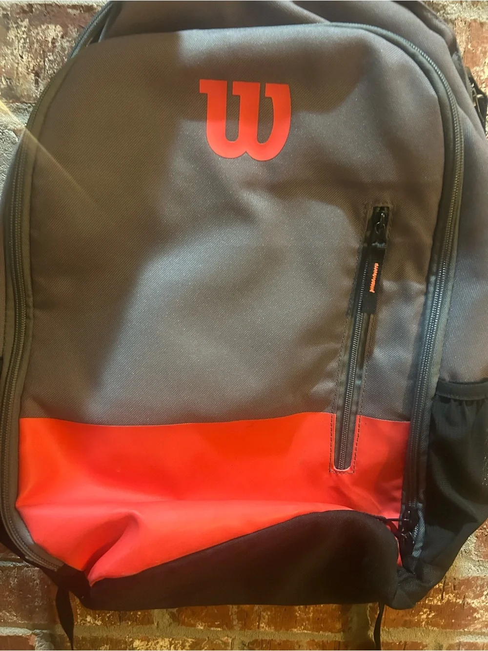 Wilson’s Tennis Raquet Backpack Gray and Red Backpack - 2 Raquet Pocket